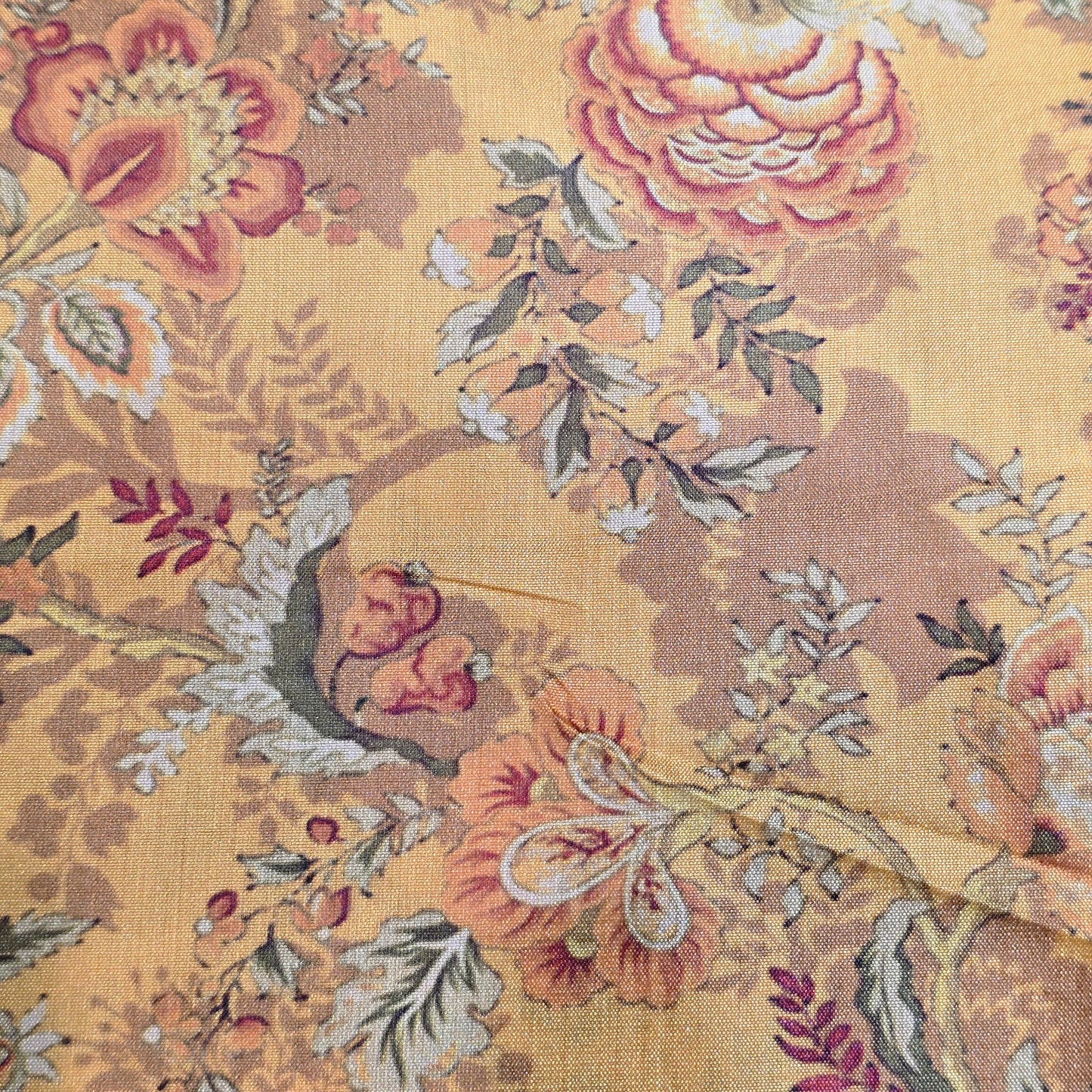 Art Silk Digital Print Fabric with Running Border.