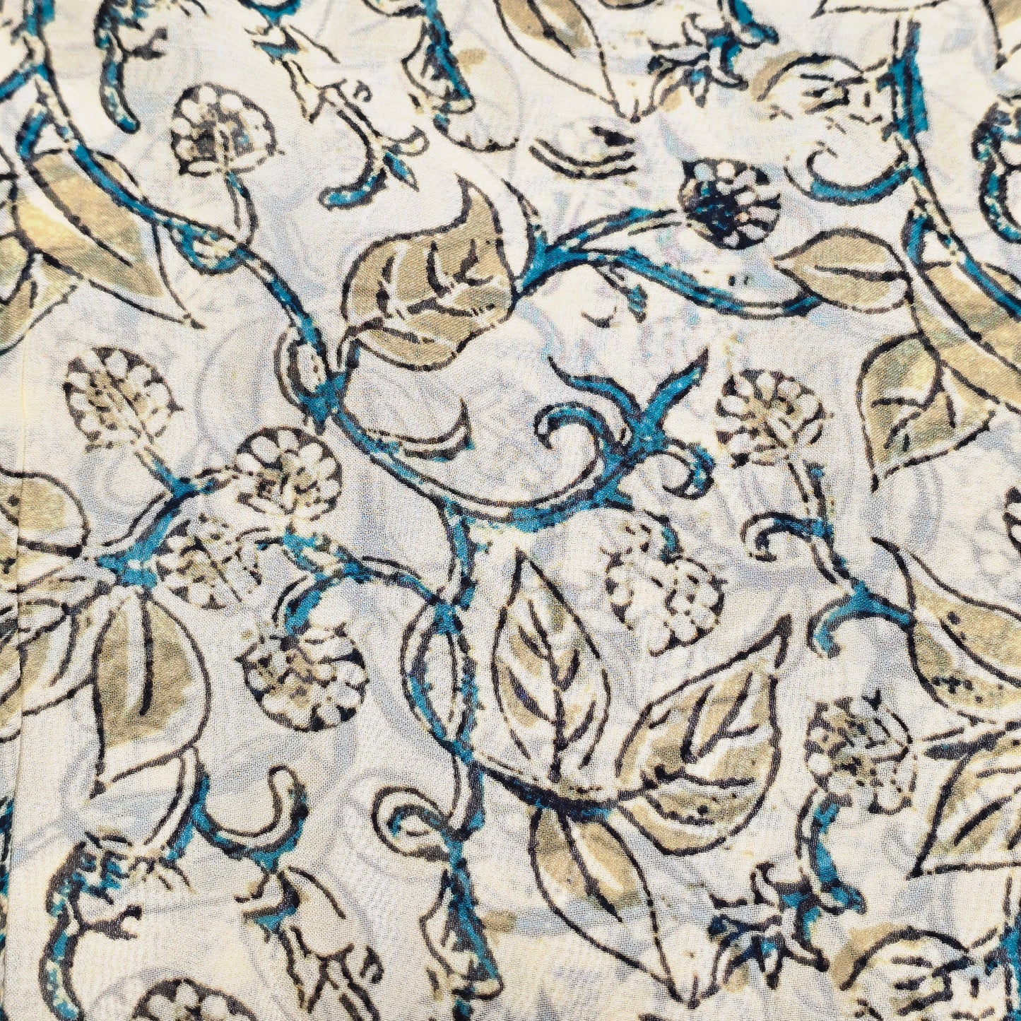 Georgette Fabric with Kalamkari Digital Print