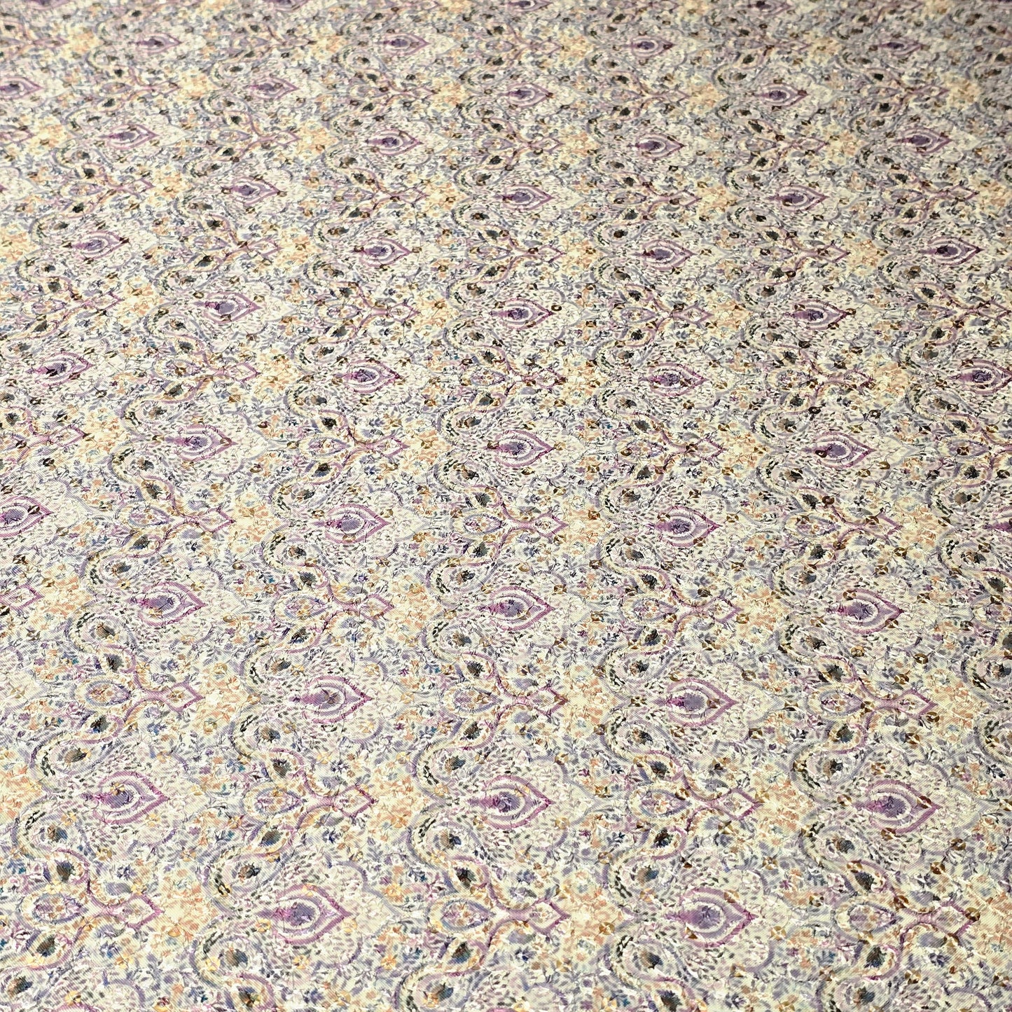 Poly Cotton Embroidered Fabric