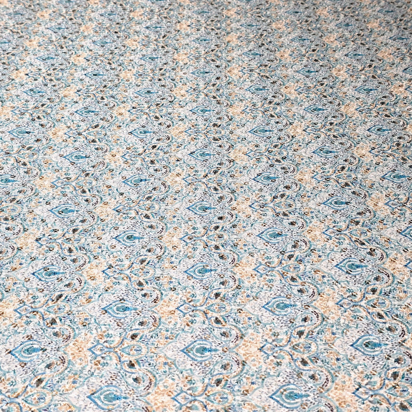 Poly Cotton Embroidered Fabric