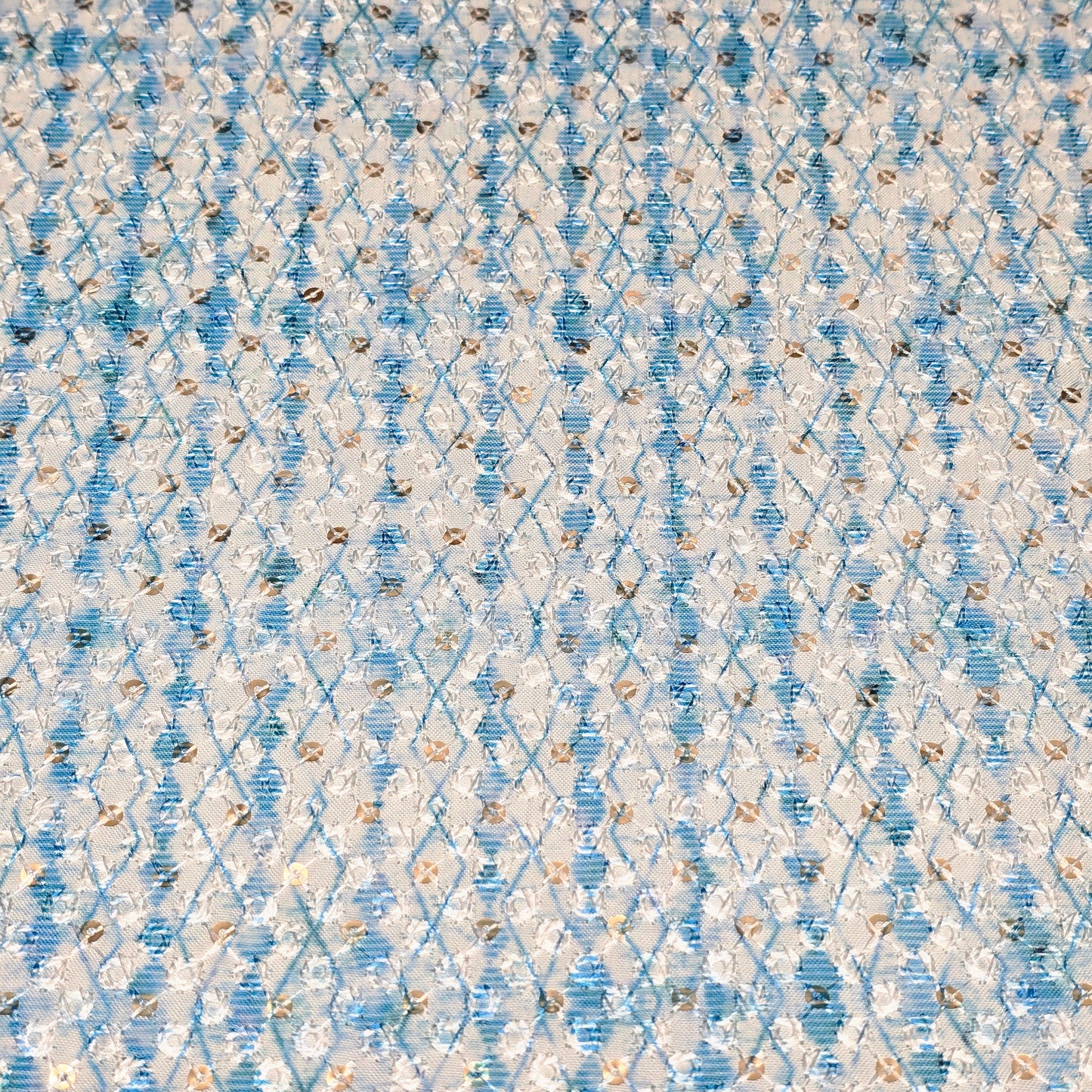 Poly Cotton Embroidered Fabric