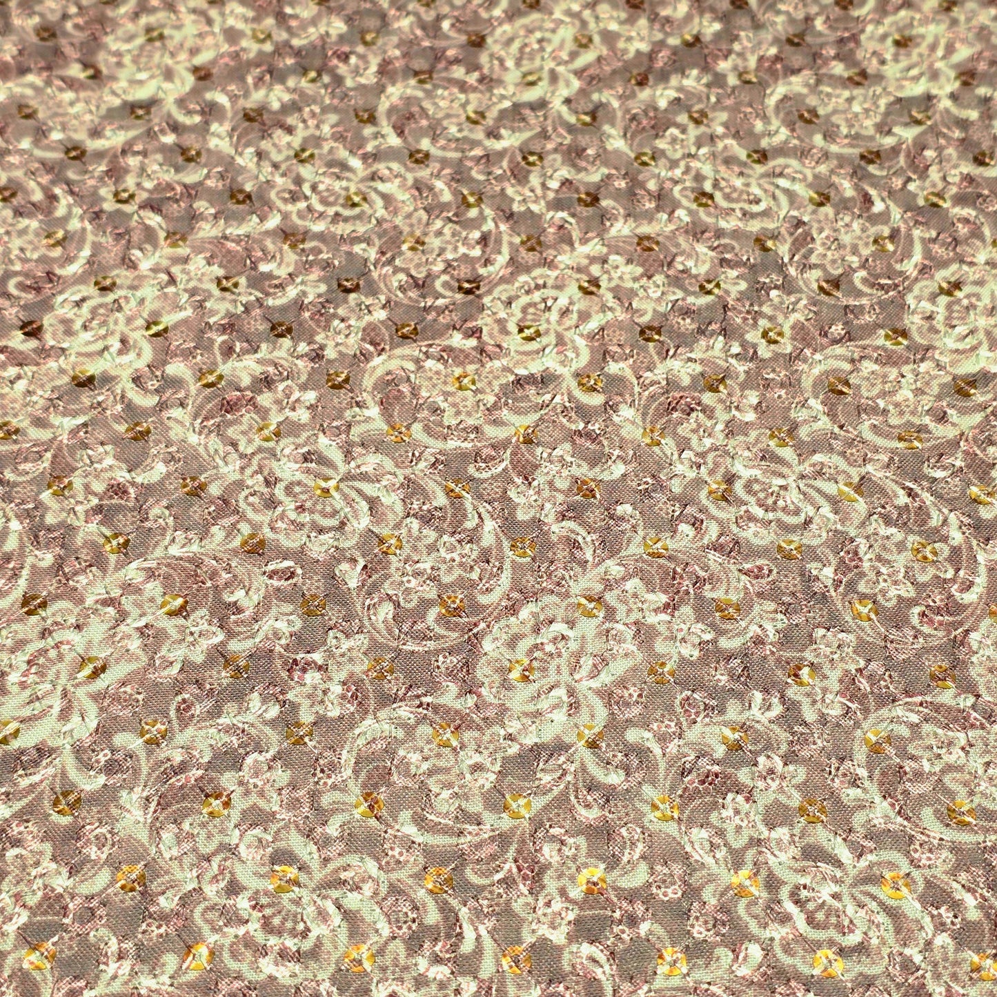 Poly Cotton Embroidered Fabric