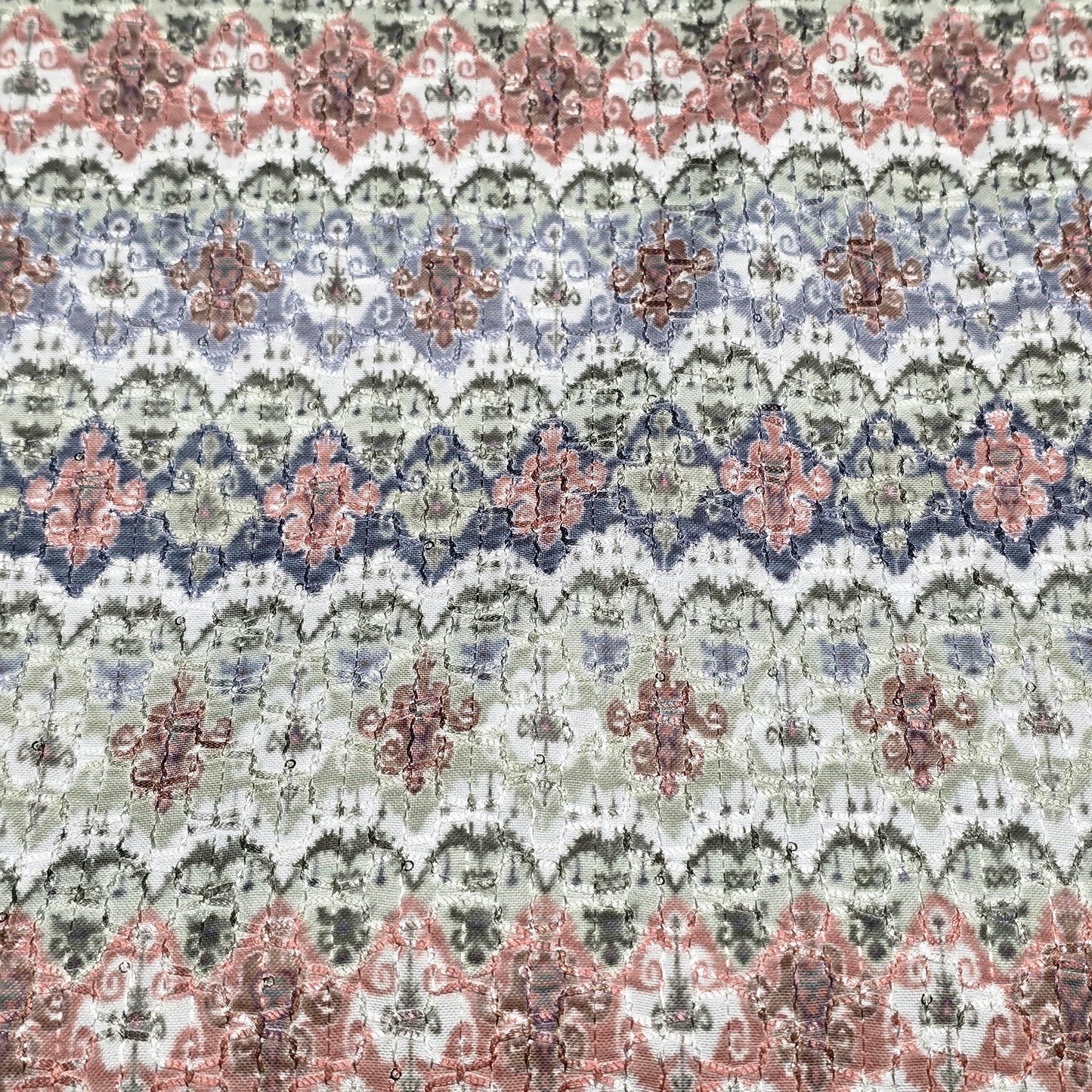 Rayon Embroidered Fabric