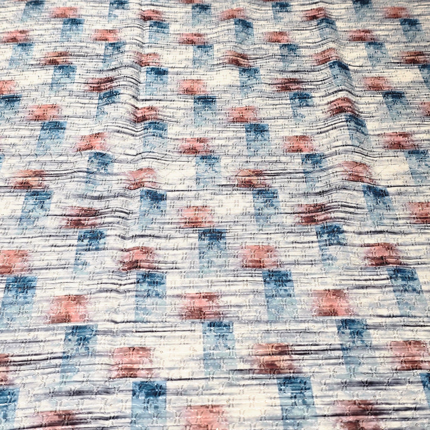 Rayon Embroidered Fabric
