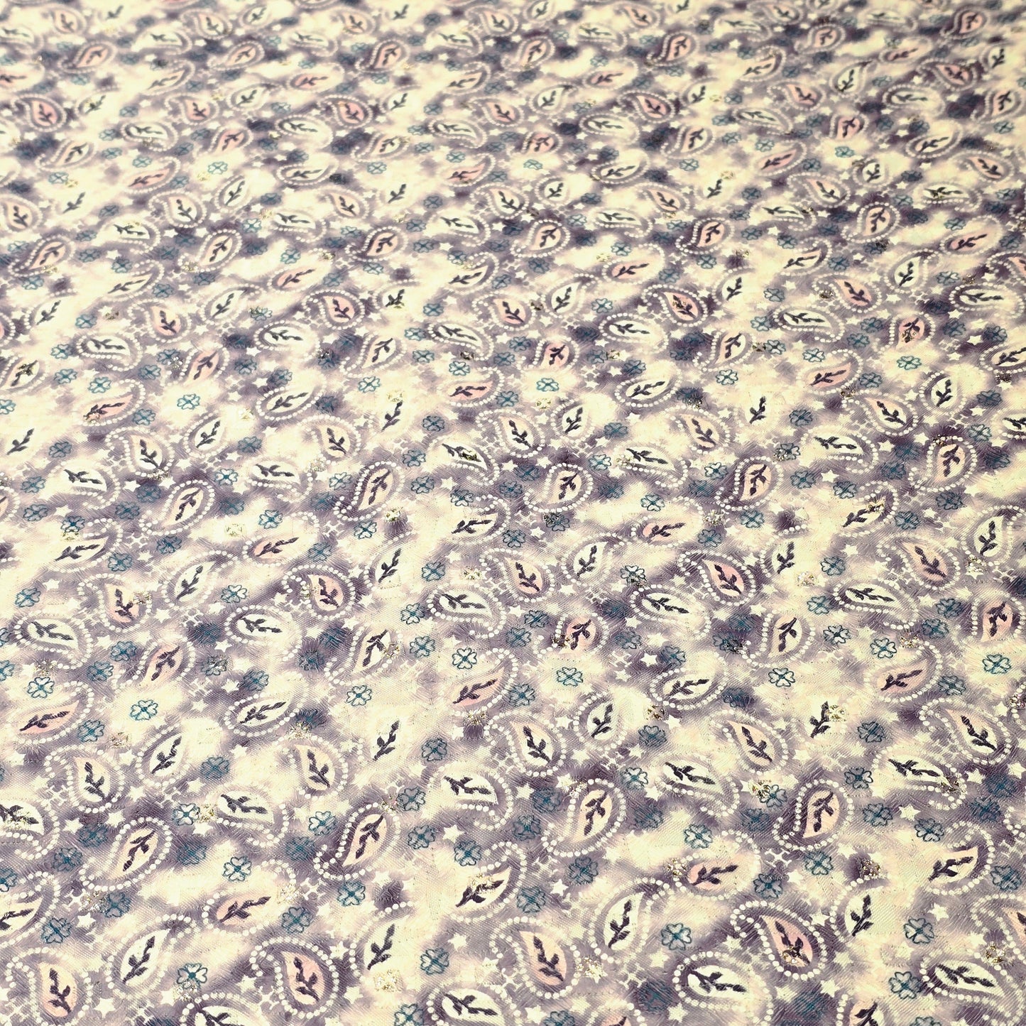 Poly Cotton Embroidered Fabric