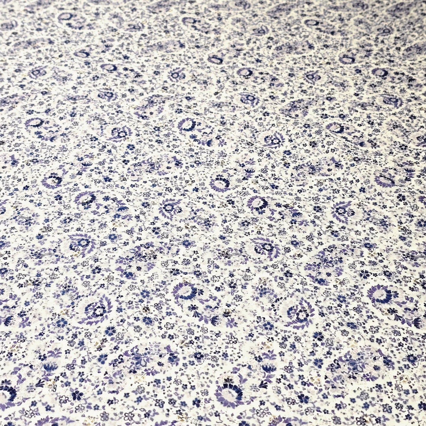 Poly Cotton Embroidered Fabric