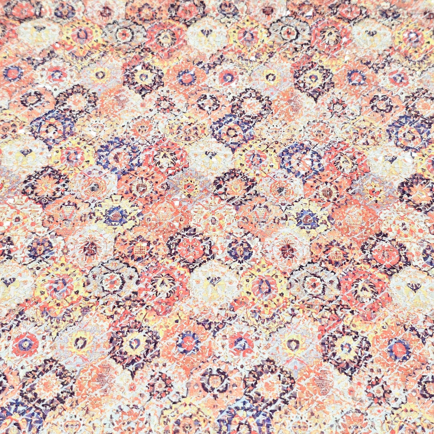 Rayon Embroidered Fabric