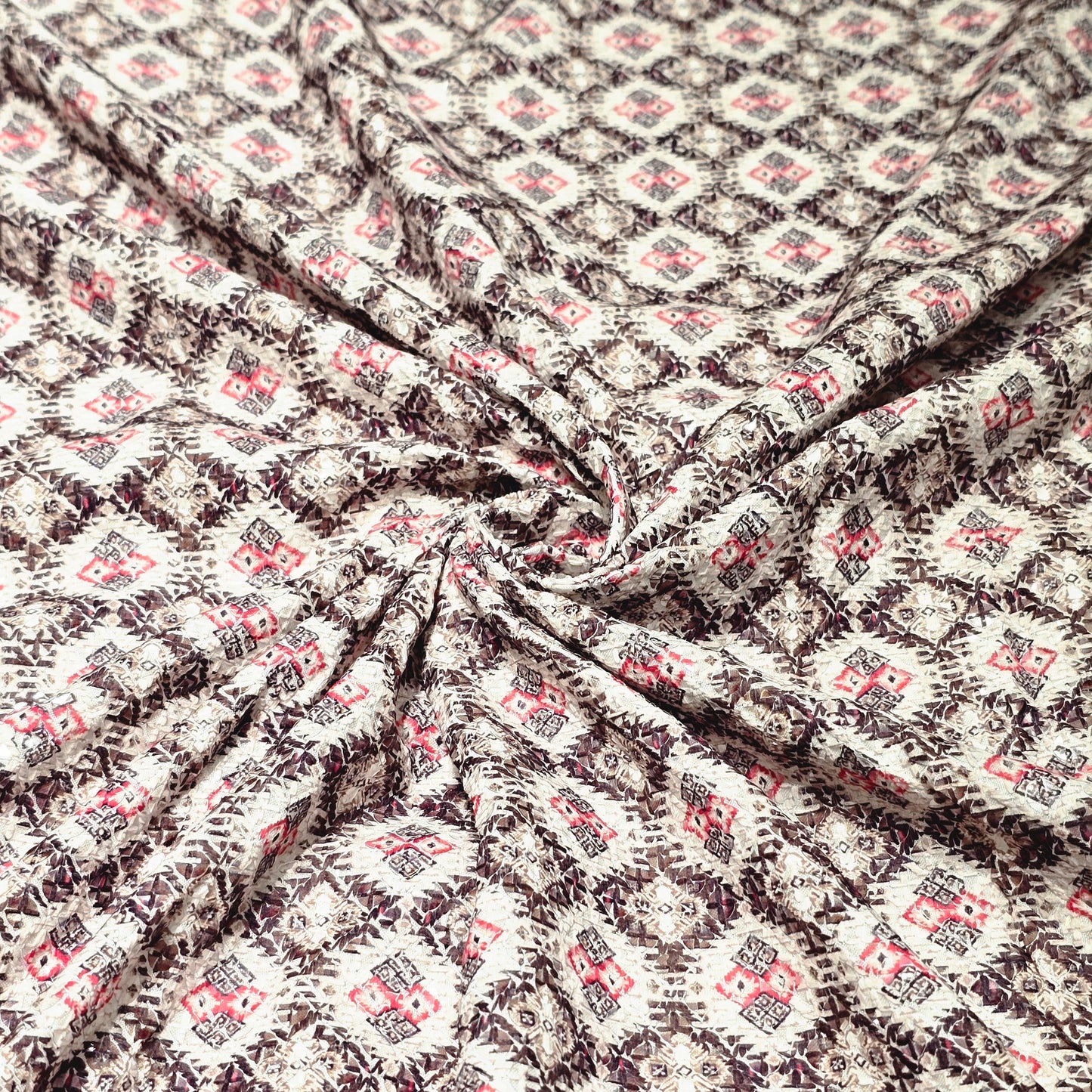 Rayon Embroidered Fabric