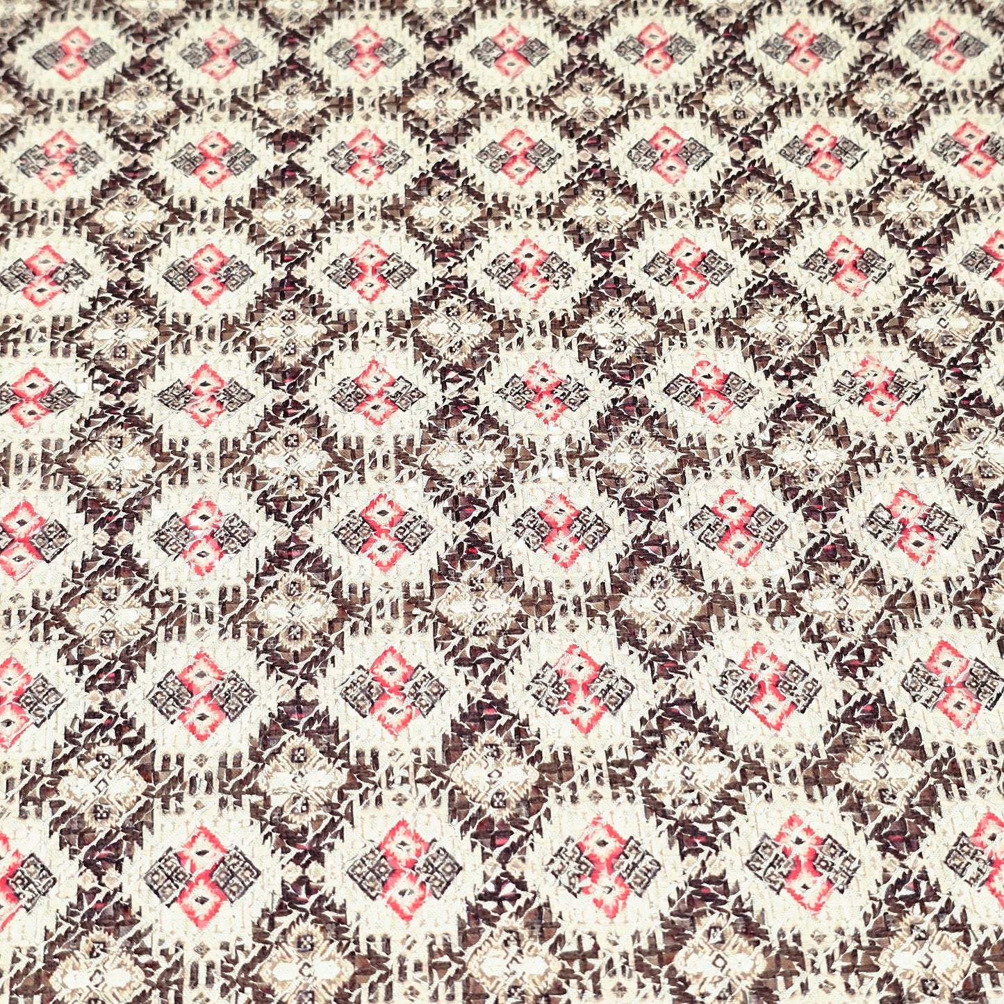 Rayon Embroidered Fabric