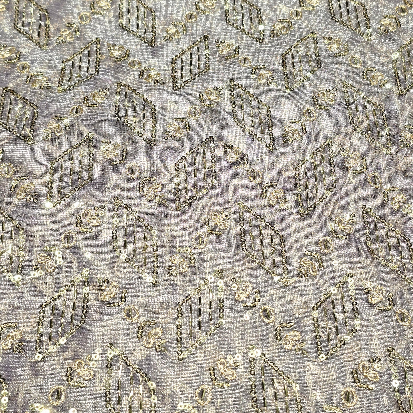 Shimmer Net Embroidered Fabric