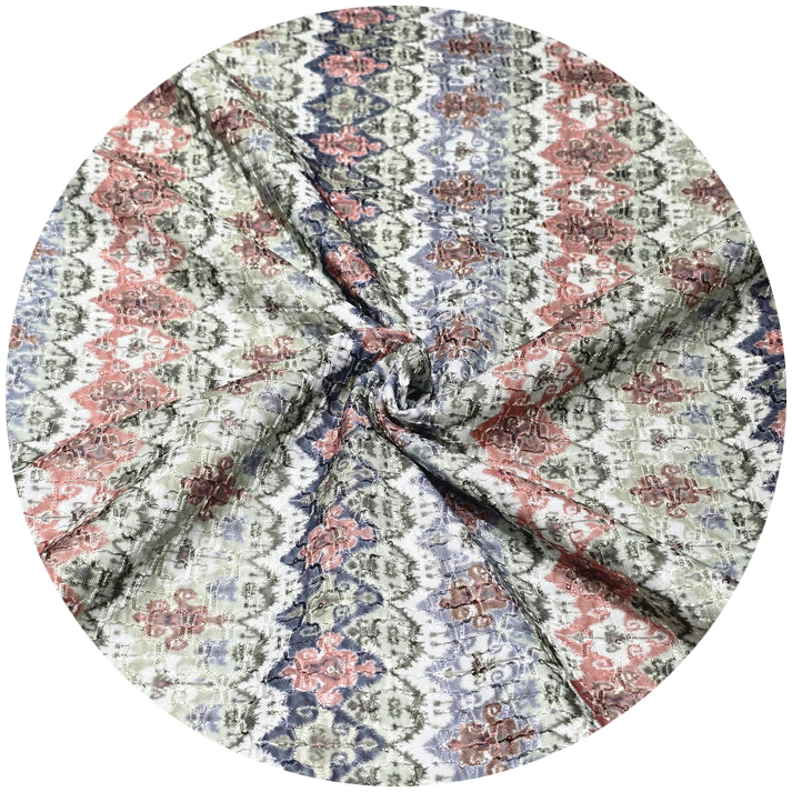 Rayon Embroidered Fabric