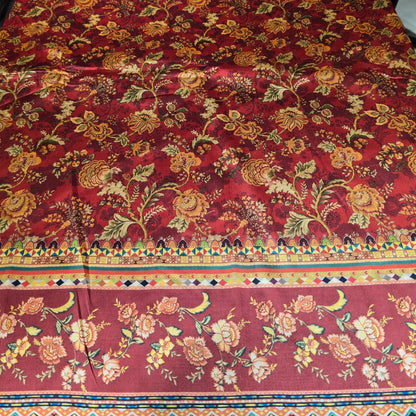 Art Silk Digital Print Fabric