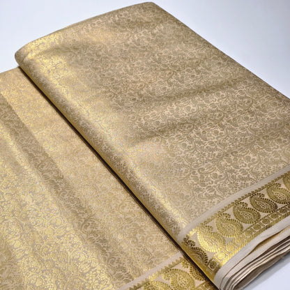 Art Silk Brocade with Border – 36" Width