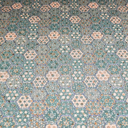 Poly Cotton Embroidered Fabric