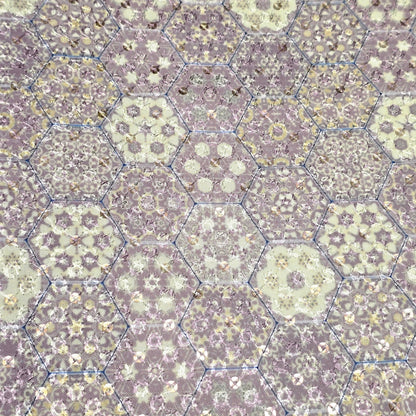 Poly Cotton Embroidered Fabric