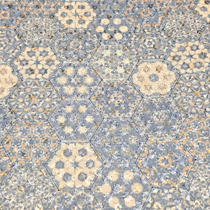 Poly Cotton Embroidered Fabric