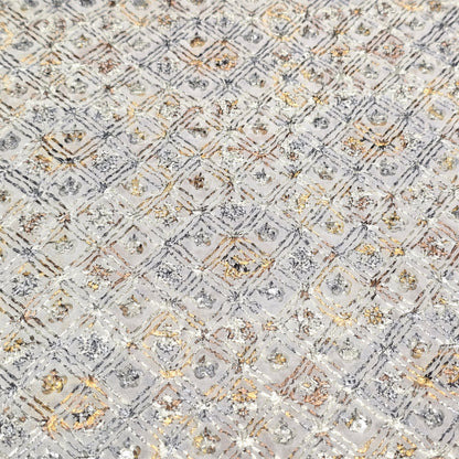 Poly Cotton Embroidered Fabric