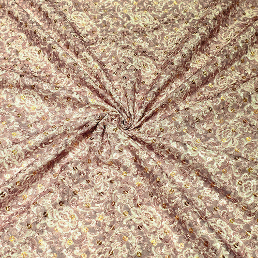Poly Cotton Embroidered Fabric