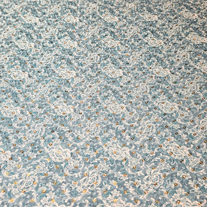 Poly Cotton Embroidered Fabric