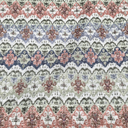 Rayon Embroidered Fabric