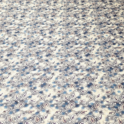 Poly Cotton Embroidered Fabric