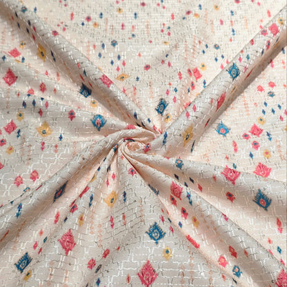 Rayon Embroidered Fabric