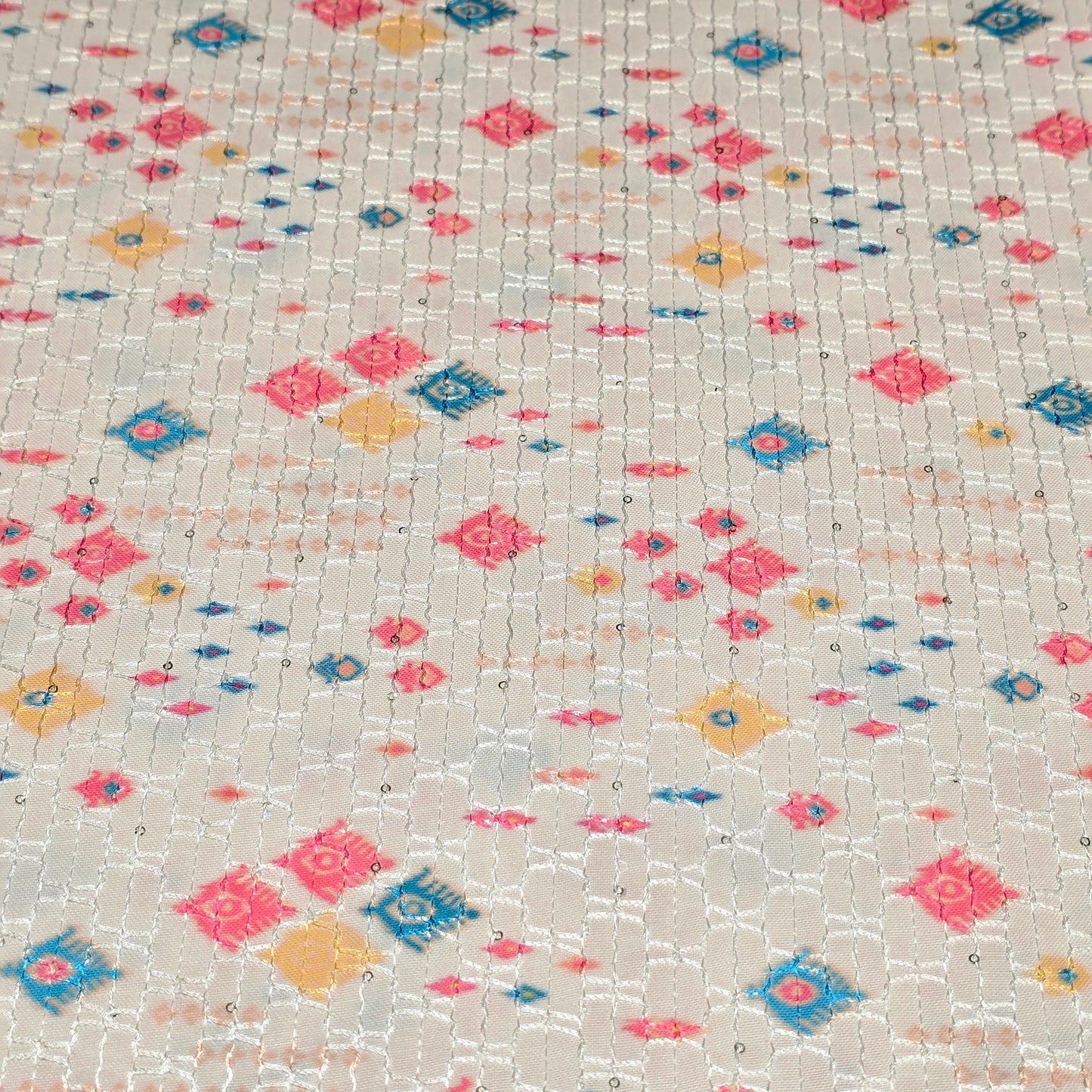 Rayon Embroidered Fabric