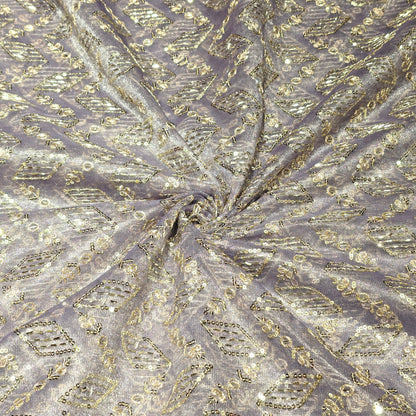Shimmer Net Embroidered Fabric