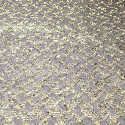 Shimmer Net Embroidered Fabric