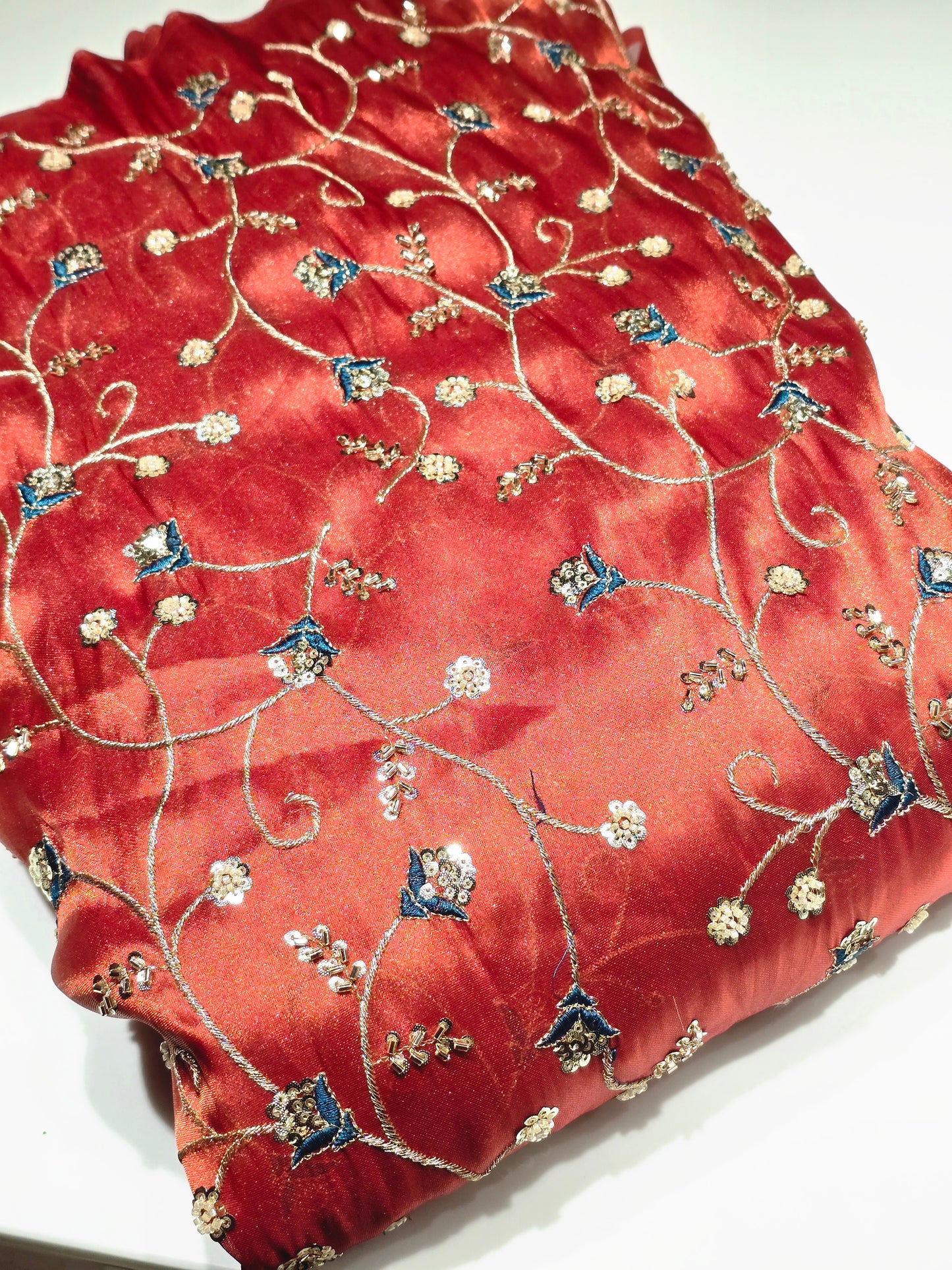 Chandania silk with jerry embroidery design